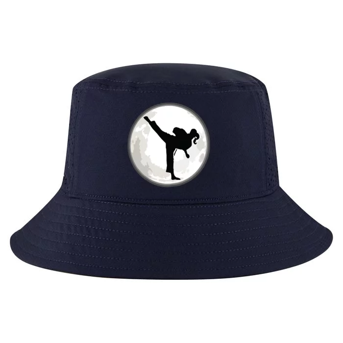 Taekwondo Girl In The Moon Tee Cool Comfort Performance Bucket Hat