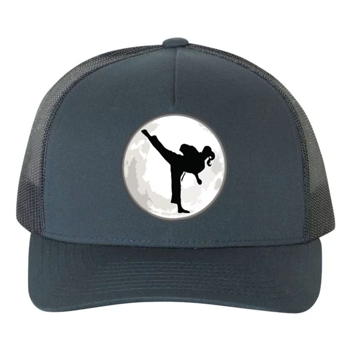 Taekwondo Girl In The Moon Tee Yupoong Adult 5-Panel Trucker Hat