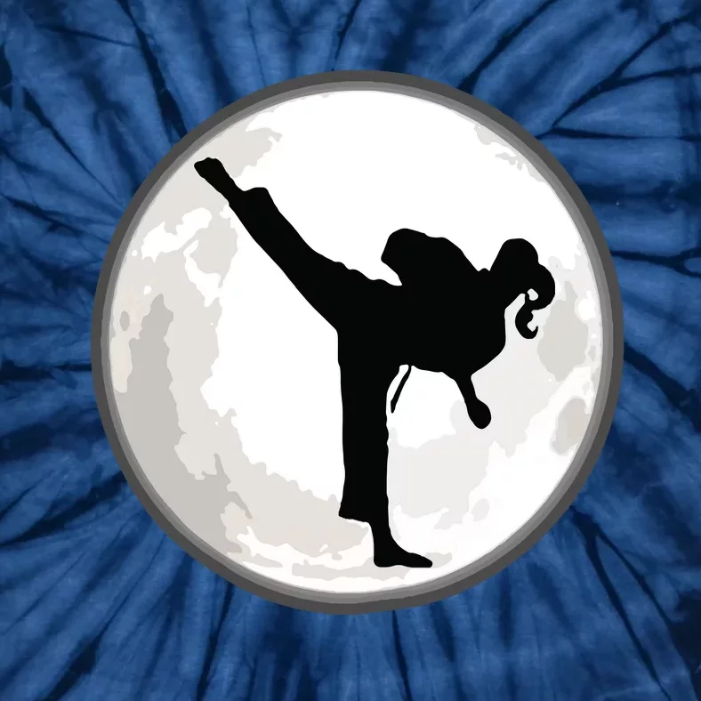 Taekwondo Girl In The Moon Tee Tie-Dye T-Shirt