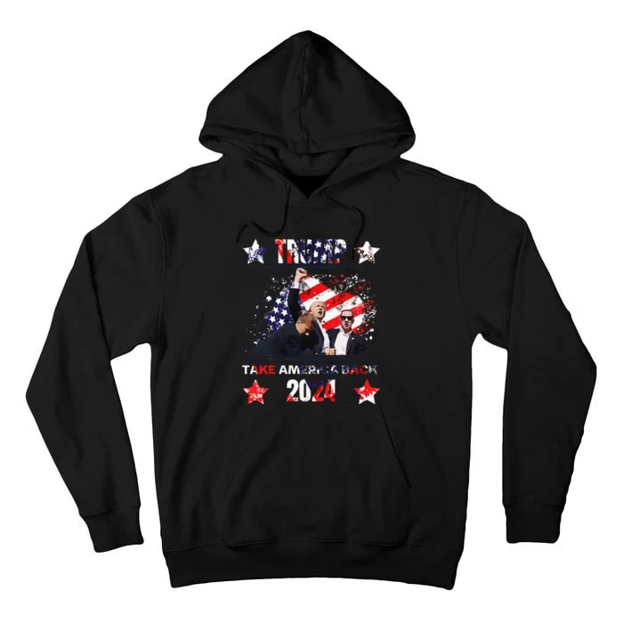 Trump Get In Loser WeRe Taking America Back 2024 Tall Hoodie