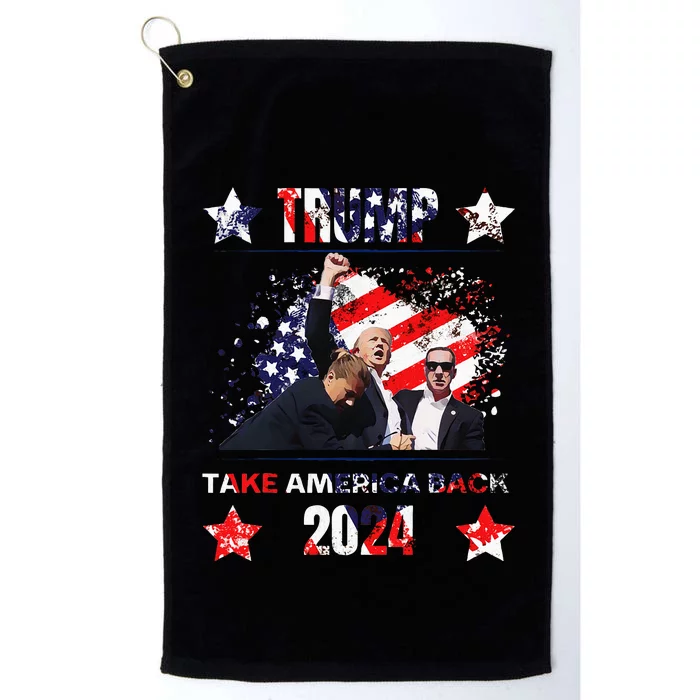 Trump Get In Loser WeRe Taking America Back 2024 Platinum Collection Golf Towel