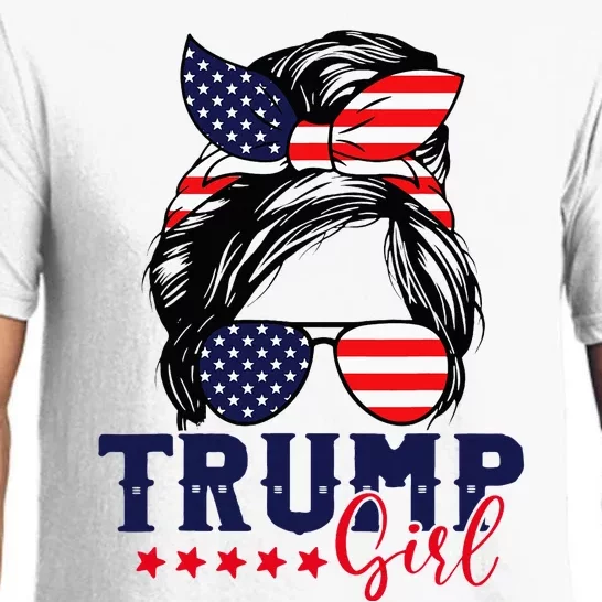 Trump Girl IM Voting Convicted Felon 2024 Vote Trump 45 47 Pajama Set