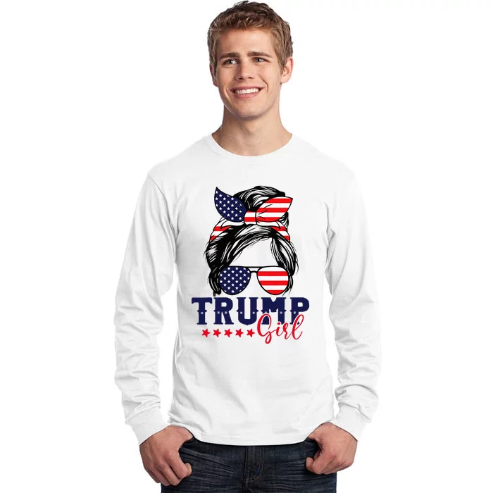 Trump Girl IM Voting Convicted Felon 2024 Vote Trump 45 47 Tall Long Sleeve T-Shirt