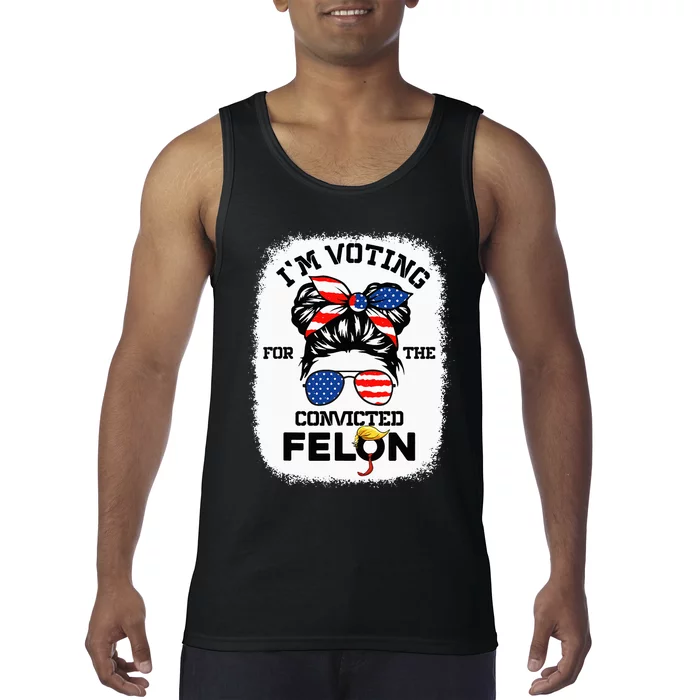 Trump Girl IM Voting Convicted Felon 2024 Vote Trump 45 47 Tank Top