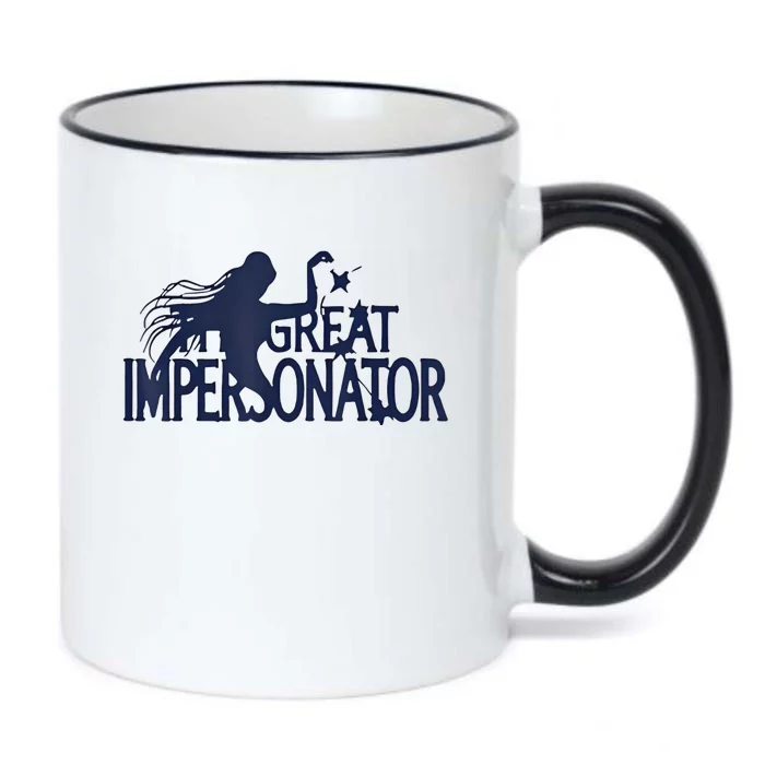 The Great Impersonator Funny Gift Black Color Changing Mug