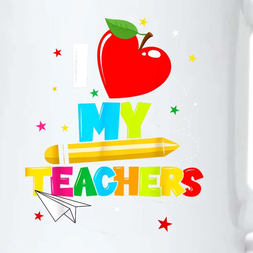 Teens Graduation I Heart My Teachers I Love My Teachers Black Color Changing Mug