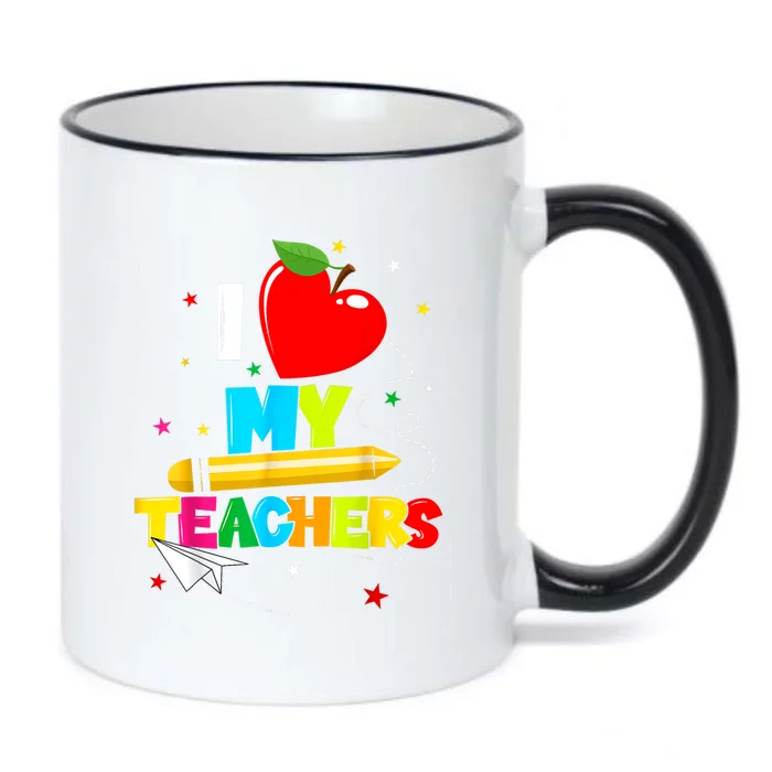 Teens Graduation I Heart My Teachers I Love My Teachers Black Color Changing Mug