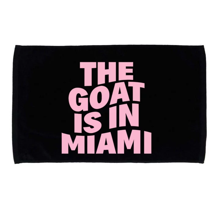 The Goat Is In Miami Funny Microfiber Hand Towel