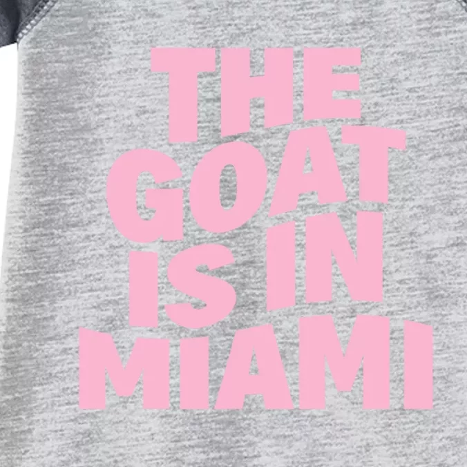 The Goat Is In Miami Funny Infant Baby Jersey Bodysuit