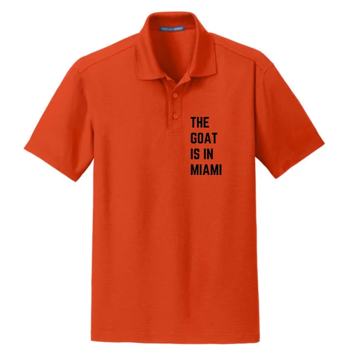 The Goat Is In Miami Dry Zone Grid Performance Polo