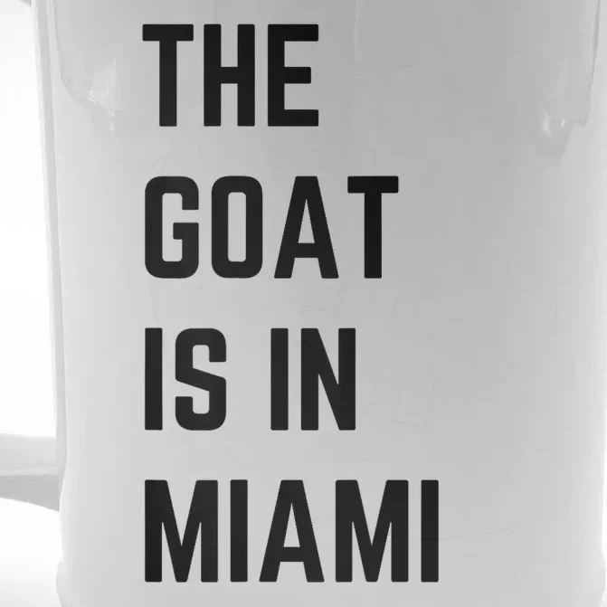 The Goat Is In Miami Front & Back Beer Stein