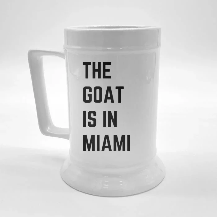 The Goat Is In Miami Front & Back Beer Stein