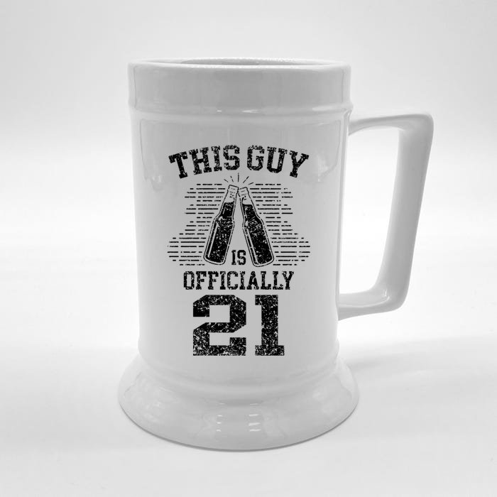 This Guy Is Ly 21 21st Birthday Party Celebrate Gift Front & Back Beer Stein