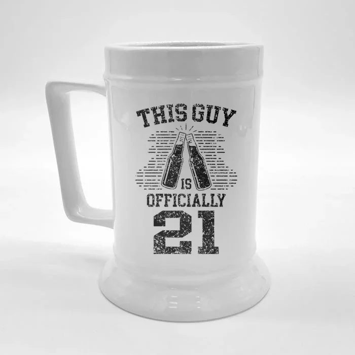 This Guy Is Ly 21 21st Birthday Party Celebrate Gift Front & Back Beer Stein