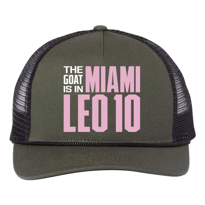 The GOAT Is In Miami Leo 10 Retro Rope Trucker Hat Cap