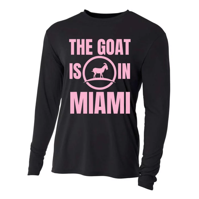 The Goat Is In Miami Cooling Performance Long Sleeve Crew