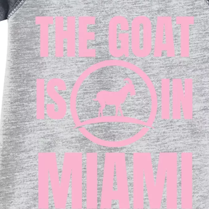 The Goat Is In Miami Infant Baby Jersey Bodysuit