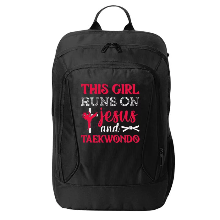 This Girl Jesus Taekwondo Woman Religion Karate City Backpack