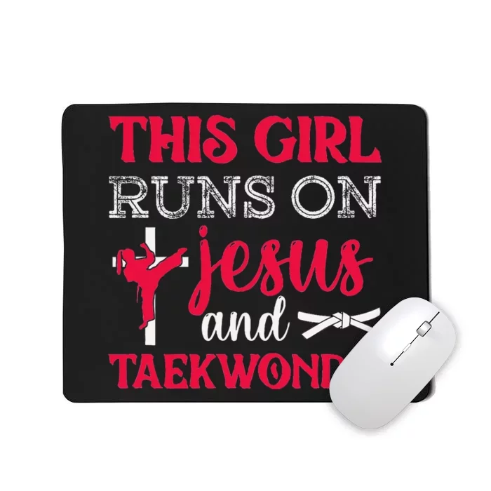 This Girl Jesus Taekwondo Woman Religion Karate Mousepad