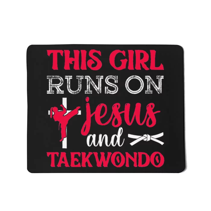 This Girl Jesus Taekwondo Woman Religion Karate Mousepad