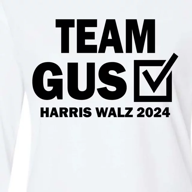 Team Gus Kamala 2024 Womens Cotton Relaxed Long Sleeve T-Shirt