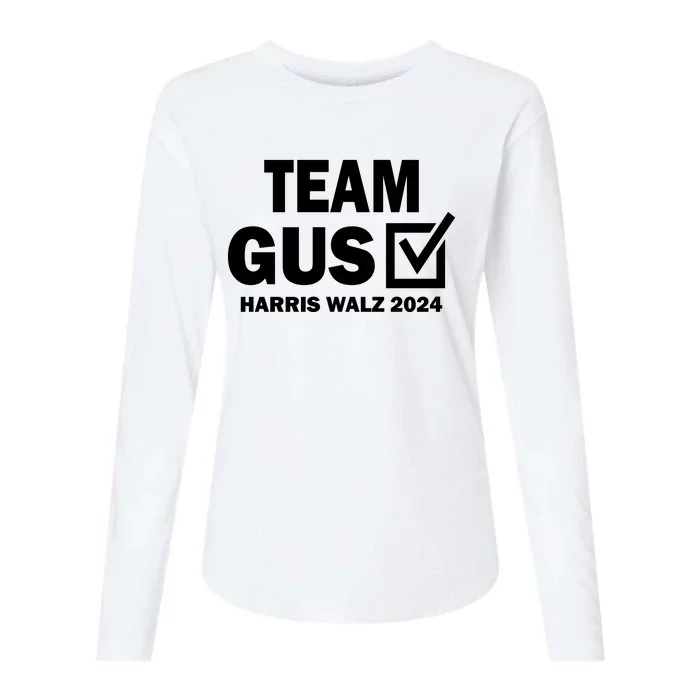 Team Gus Kamala 2024 Womens Cotton Relaxed Long Sleeve T-Shirt