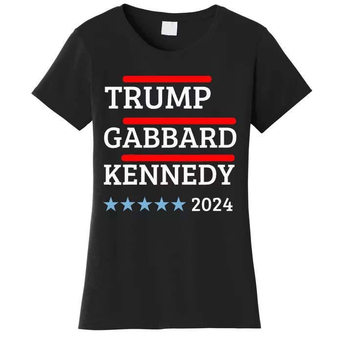 Trump Gabbard Kennedy 2024 Election Women's T-Shirt