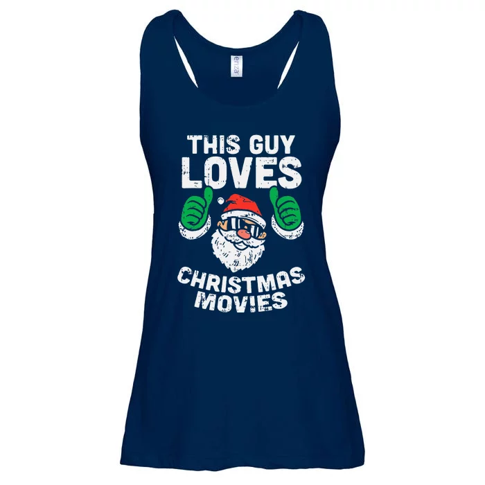 This Guy Loves Christmas Movies Santa Matching Xmas Gift Ladies Essential Flowy Tank