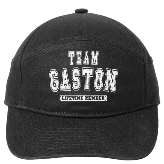 Team Gaston Lifetime Member Family Last Name 7-Panel Snapback Hat