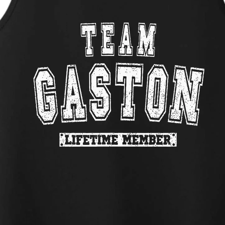 Team Gaston Lifetime Member Family Last Name Performance Tank