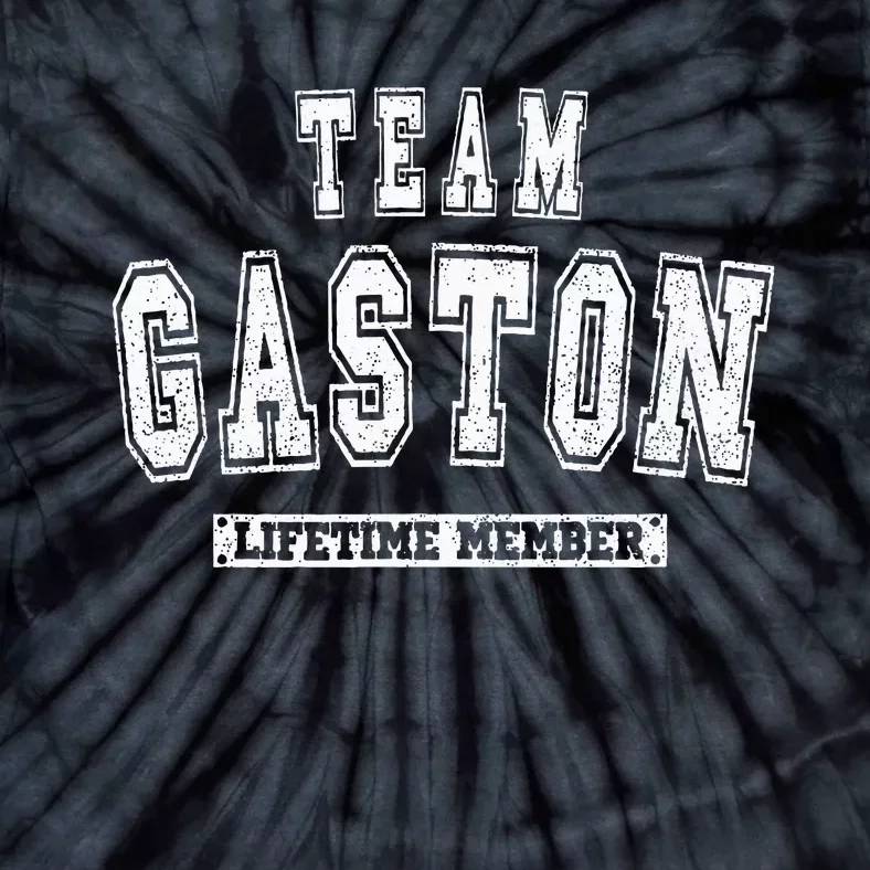 Team Gaston Lifetime Member Family Last Name Tie-Dye T-Shirt