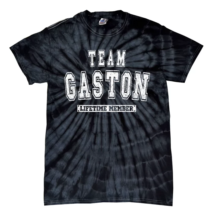 Team Gaston Lifetime Member Family Last Name Tie-Dye T-Shirt