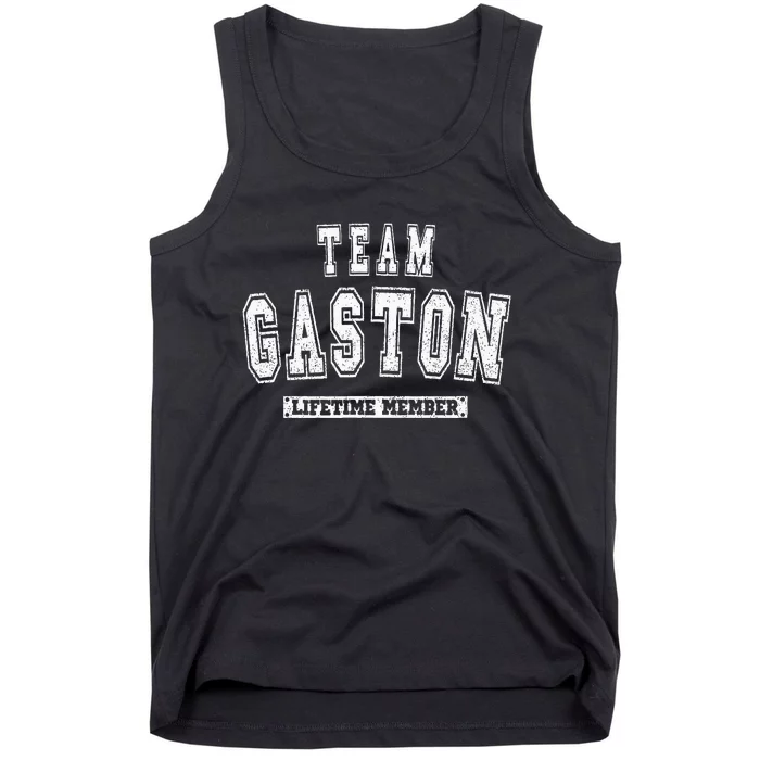 Team Gaston Lifetime Member Family Last Name Tank Top