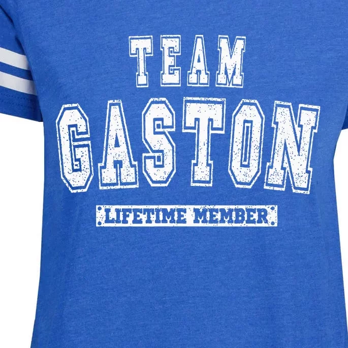 Team Gaston Lifetime Member Family Last Name Enza Ladies Jersey Football T-Shirt