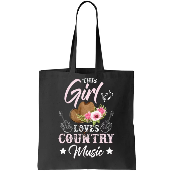 This Girl Loves Country Music Tote Bag