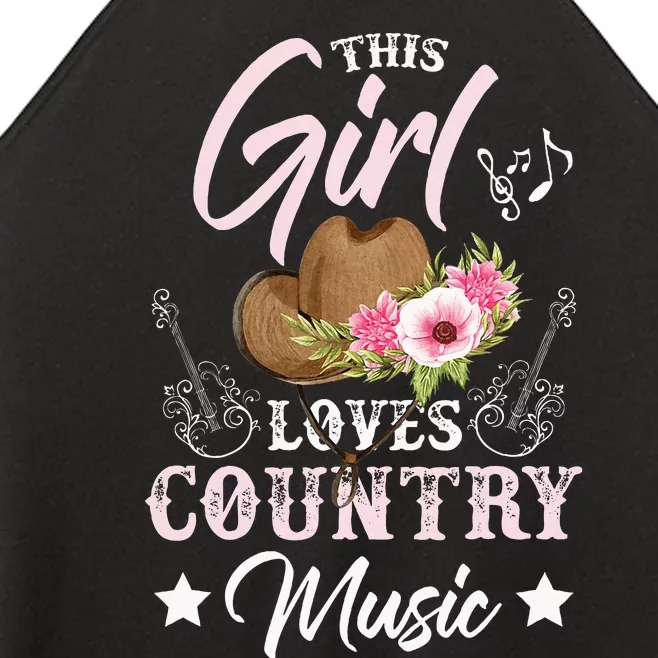 This Girl Loves Country Music Women’s Perfect Tri Rocker Tank