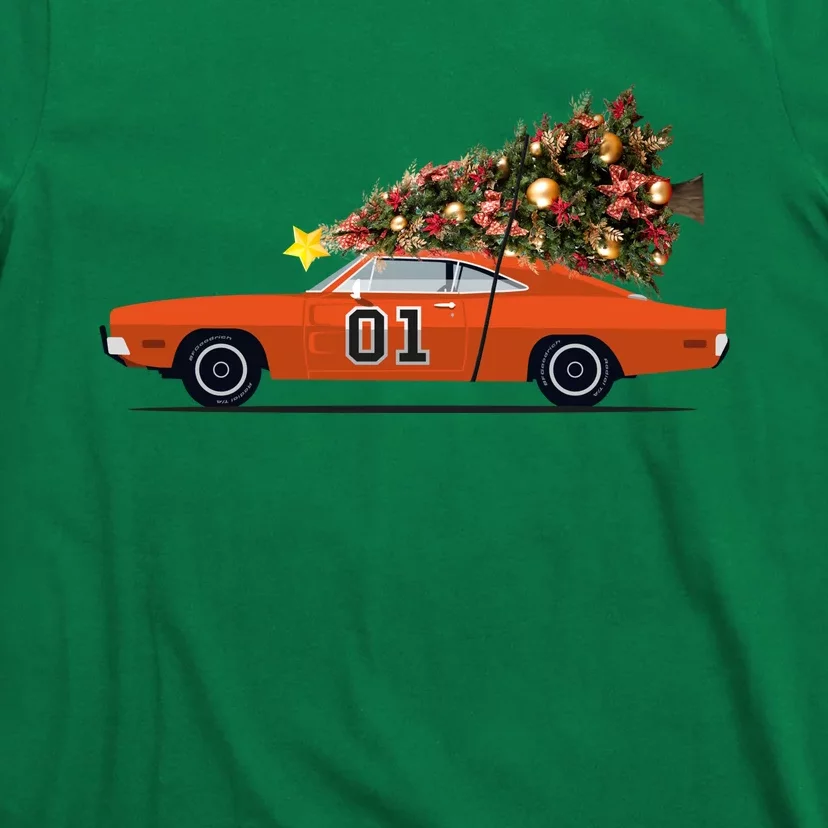 The General Lee Car Christmas Tree T-Shirt