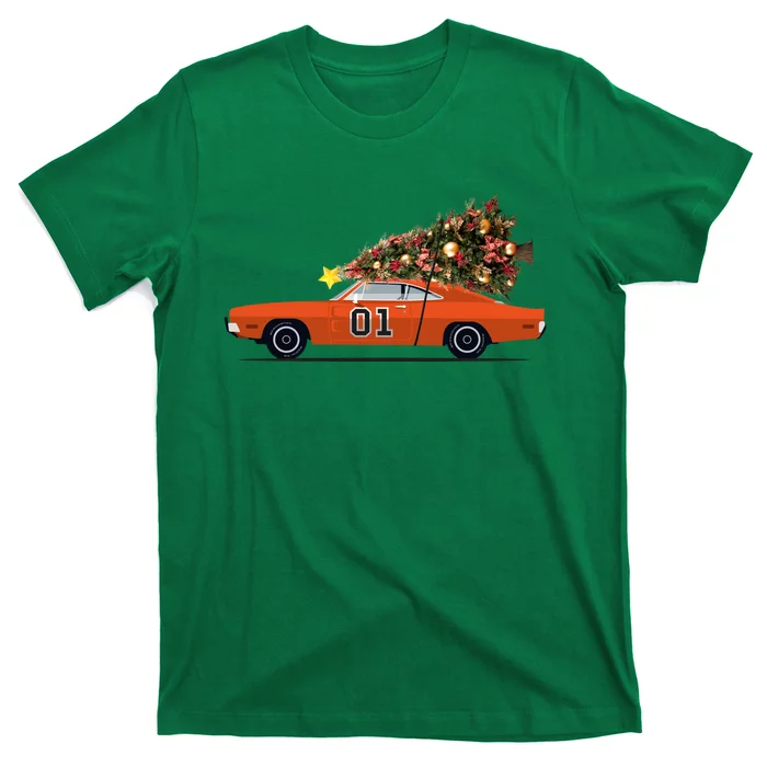 The General Lee Car Christmas Tree T-Shirt