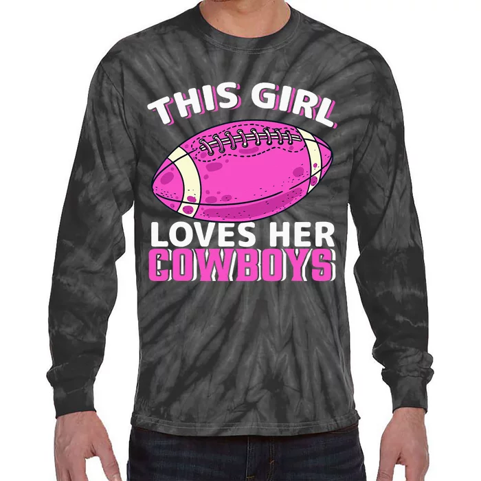 This Girl Loves Her Cow Tie-Dye Long Sleeve Shirt