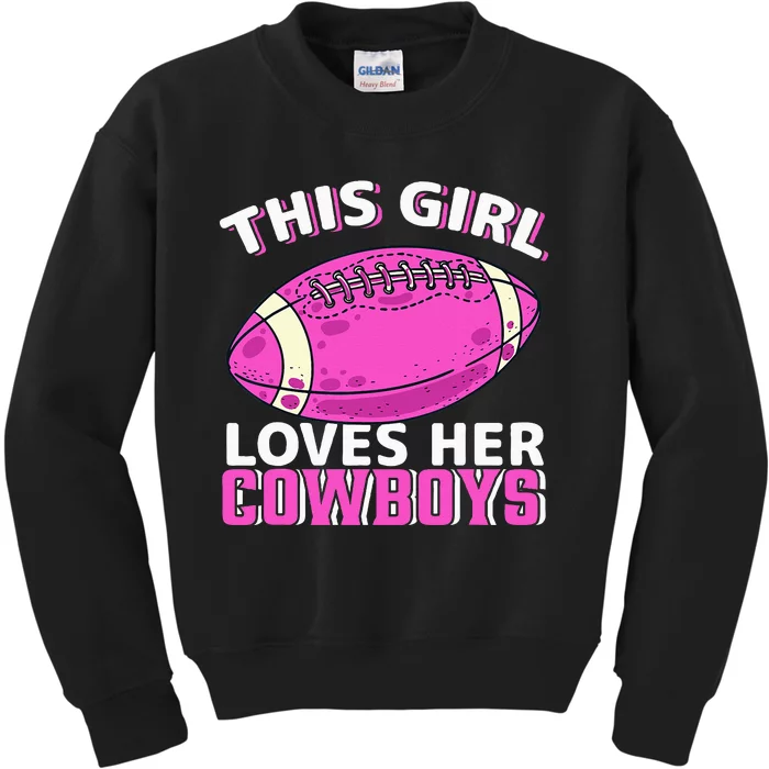 This Girl Loves Her Cow Kids Sweatshirt