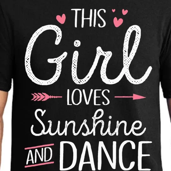 This Girl Loves Sunshine And Dance Cute Girls Women Dancers Pajama Set