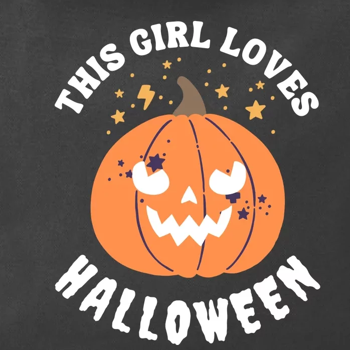 This Girl Loves Halloween Zip Tote Bag