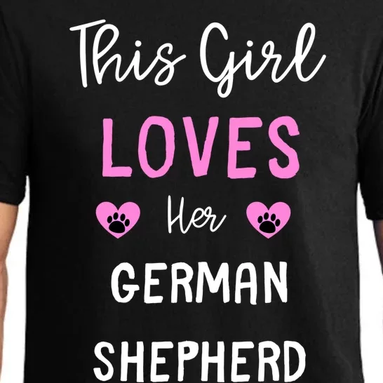 This Girl Loves Her German Shepherd Sweatshirt Pajama Set