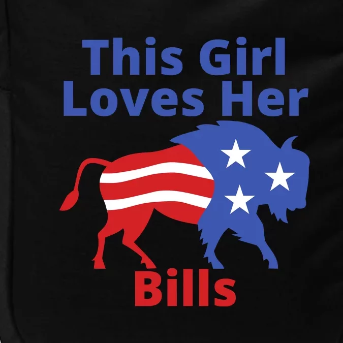 This Girl Loves Her Buffalo Bills Funny Impact Tech Backpack