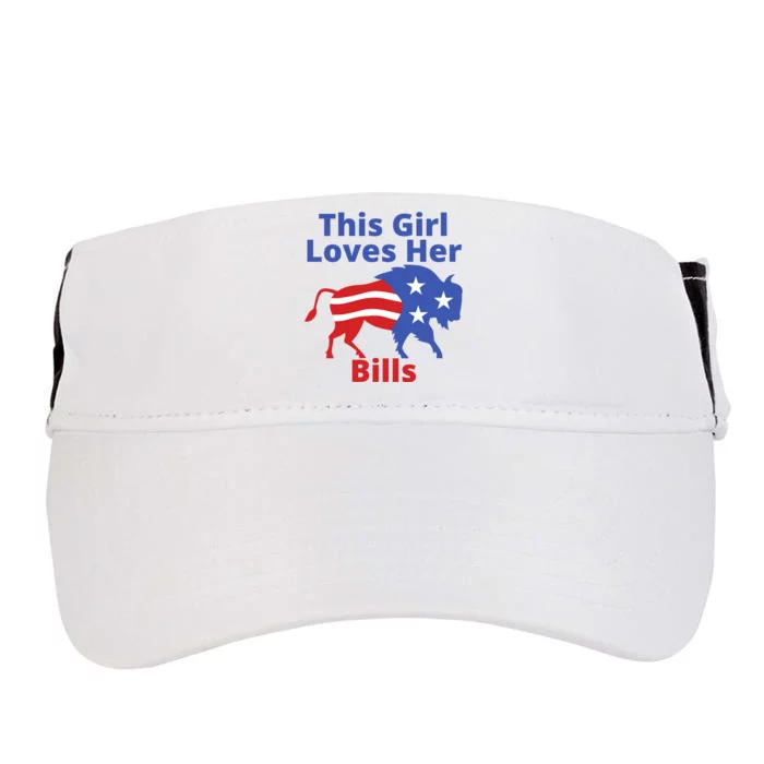 This Girl Loves Her Buffalo Bills Funny Adult Drive Performance Visor