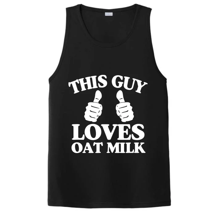 This Guy Loves Oat Milk Plant Based Vegan Barista Performance Tank