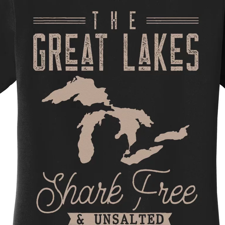 The Great Lakes Shark Free Unsalted Women's T-Shirt