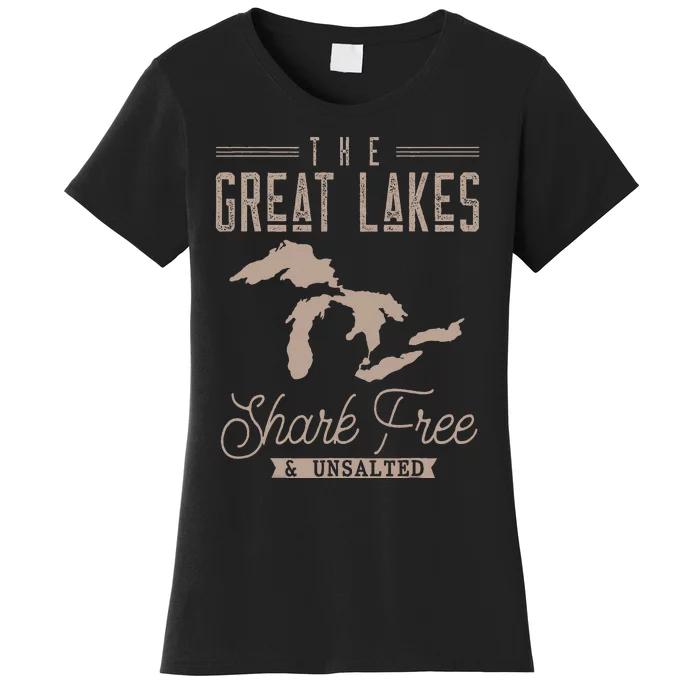 The Great Lakes Shark Free Unsalted Women's T-Shirt