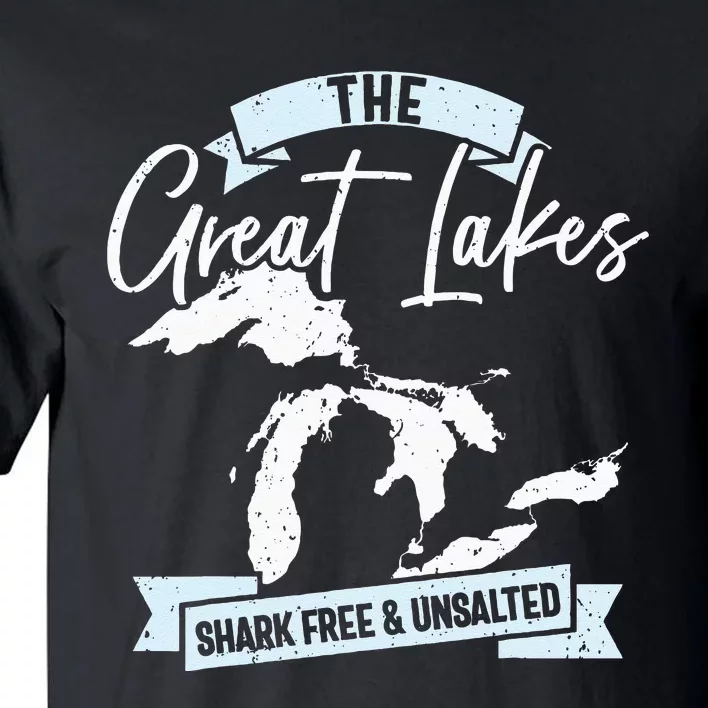 The Great Lakes Michigan Great Lakes Tourist Tall T-Shirt