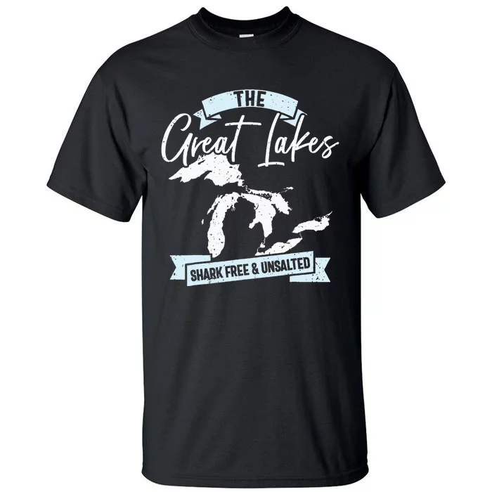 The Great Lakes Michigan Great Lakes Tourist Tall T-Shirt